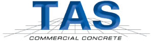 TAS Commercial Concrete Construction Company Logo